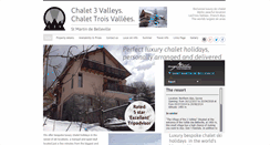 Desktop Screenshot of chalet3valleys.com