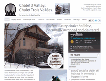 Tablet Screenshot of chalet3valleys.com